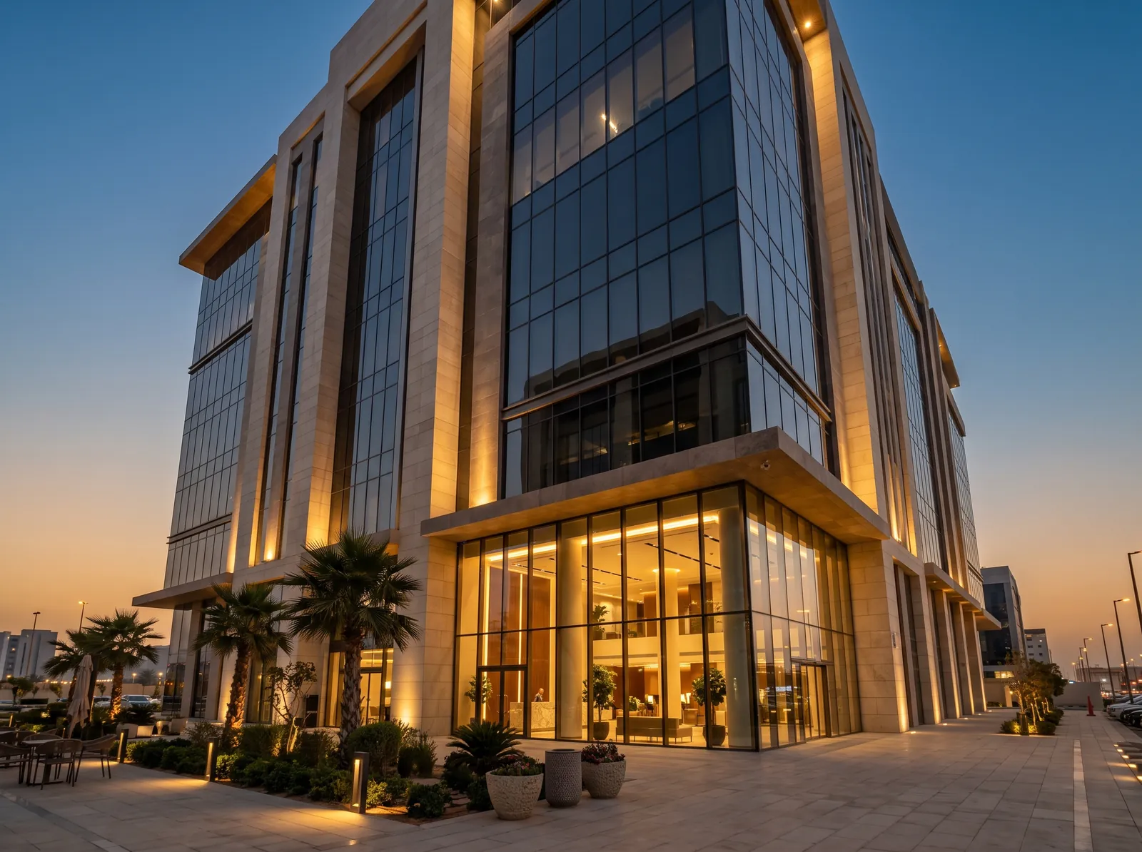 مبنى تجاري متوسط الارتفاع
