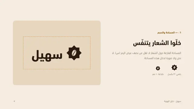 دليل الهوية: المساحة والحجم